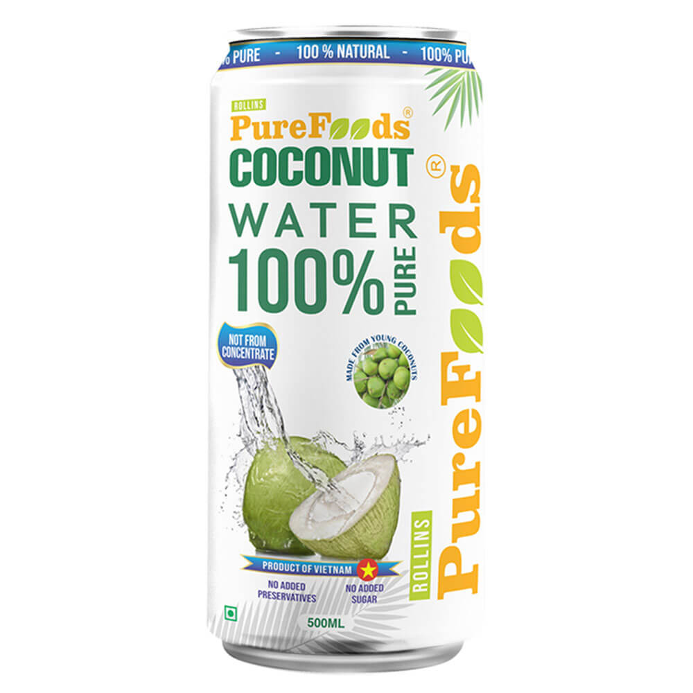 1 - PureFoods 100% Pure Tender Coconut Water,  Natural  500 ml 