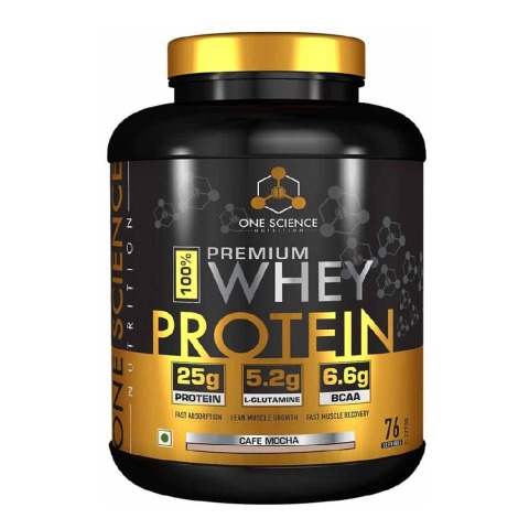 1 - One Science Nutrition Premium Whey Protein,  5 lb  Cafe Mocha 