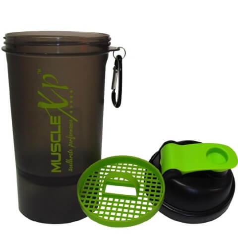 MuscleXP Smart PRO Gym Shaker, Transparent Black 500 ml MuscleXP Smart PRO Gym Shaker, Transparent Black 500 ml