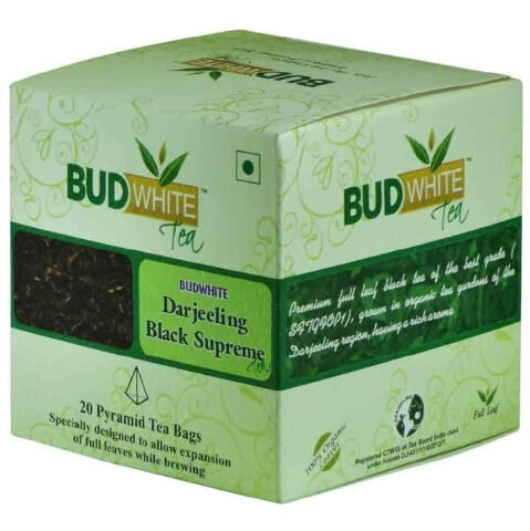Budwhite Darjeeling Black Supreme Tea, Natural 20 Piece(s)/Pack Budwhite Darjeeling Black Supreme Tea, Natural 20 Piece(s)/Pack