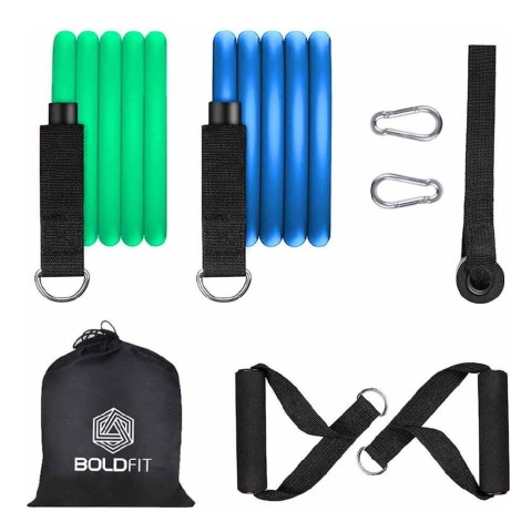 1 - Boldfit Resistance Band Set of 2,  Assorted  Free Size 