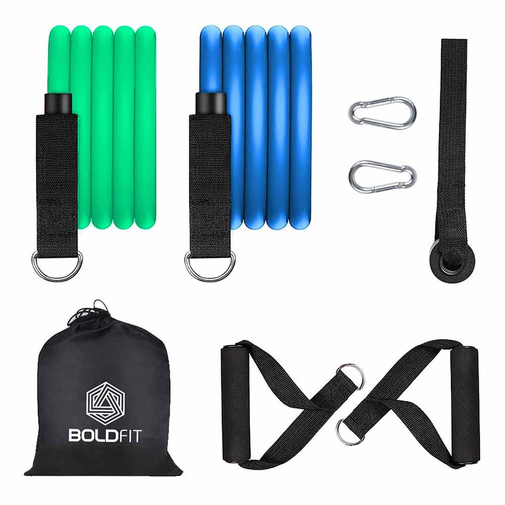 1 - Boldfit Resistance Band Set of 2,  Assorted  Free Size 
