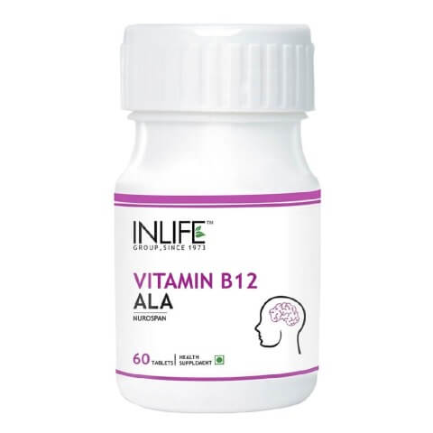 INLIFE Vitamin B12 + ALA, Unflavoured 60 tablet(s) INLIFE Vitamin B12 + ALA, Unflavoured 60 tablet(s)
