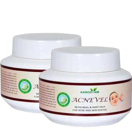 Acnevel Neem, Basil & Mint Pack Pack of 2 100 g All Skin Types Acnevel Neem, Basil & Mint Pack Pack of 2 100 g All Skin Types