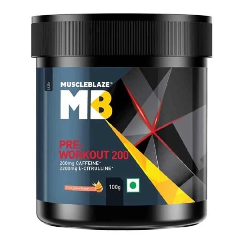 1 - MuscleBlaze PRE Workout 200 OP,  0.22 lb  Fruit Splash 