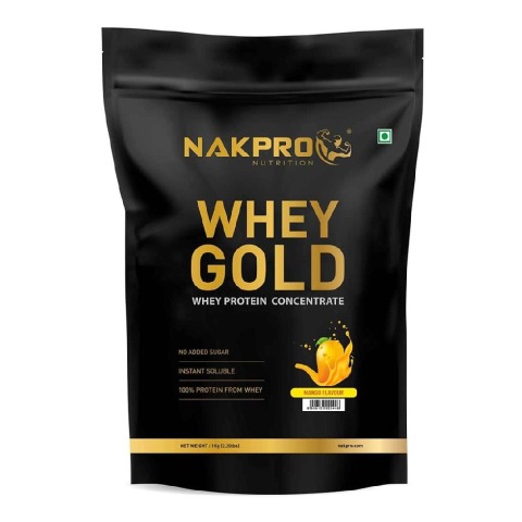 1 - Nakpro Whey Gold Whey Protein Concentrate, 2.2 lb Mango