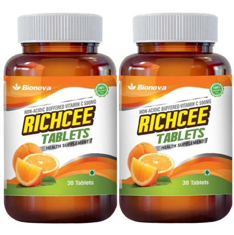 Bionova Richcee - Pack of 2 Unflavoured 30 tablet(s) Bionova Richcee - Pack of 2 Unflavoured 30 tablet(s)