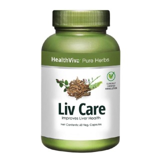 HealthViva Pure Herbs Liv Care, 60 veggie capsule(s)