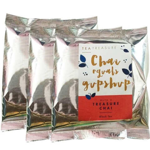 Tea Treasure Premium Indian Chai - Pack of 3 Unflavoured 250 g Tea Treasure Premium Indian Chai - Pack of 3 Unflavoured 250 g