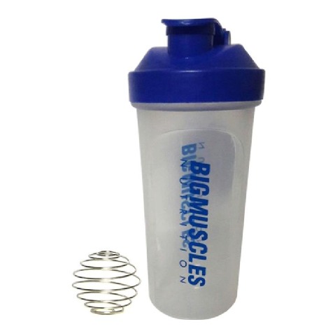 Big Muscles Shaker,  White & Blue  600 ml 