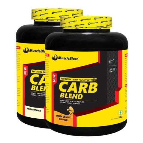 MuscleBlaze Carb Blend, Orange & Unflavoured MuscleBlaze Carb Blend, Orange & Unflavoured
