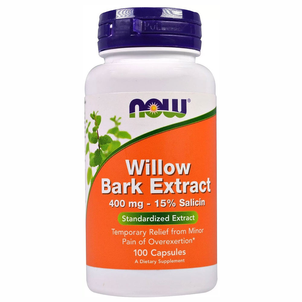 1 - Now Willow Bark Extract 400mg,  100 capsules 