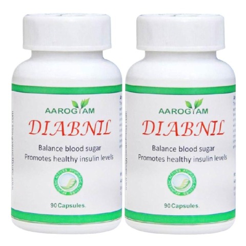 Aarogyam Diabnil, 90 capsules - Pack of 2 Aarogyam Diabnil, 90 capsules - Pack of 2