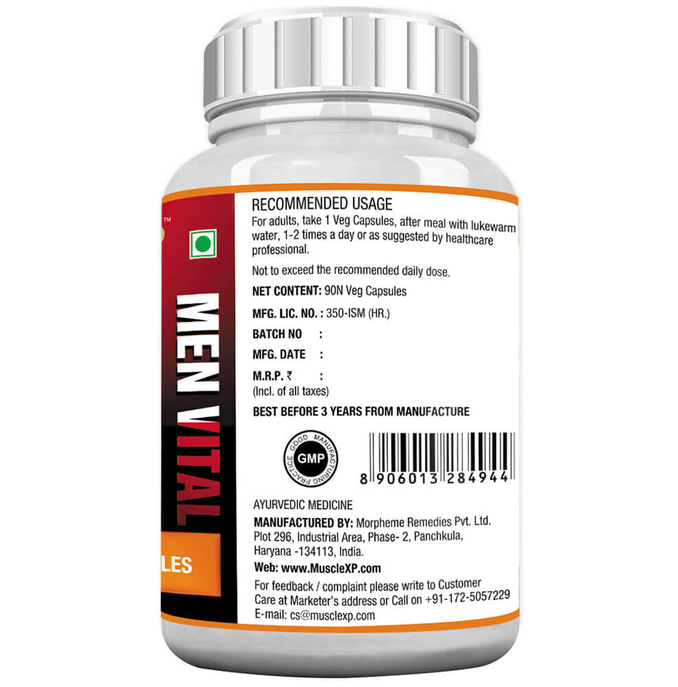 MuscleXP Vito Fuel Men Vital,  90 veggie capsule(s)  Unflavoured 