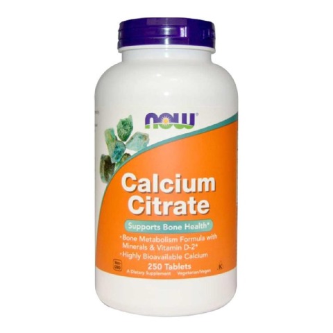 Now Calcium Citrate,  250 tablet(s)  Unflavoured 