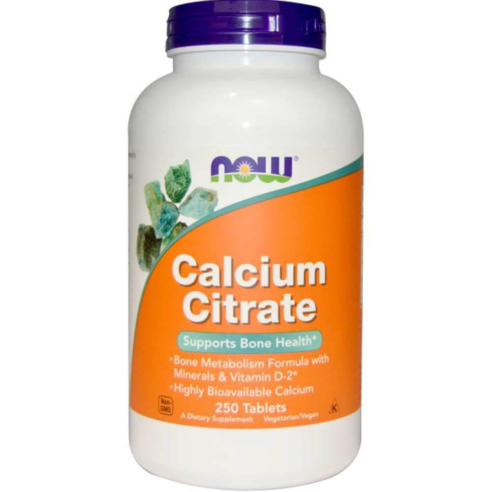 Now Calcium Citrate,  250 tablet(s)  Unflavoured 