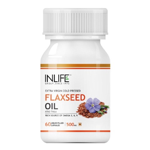 INLIFE Flaxseed Oil Omega 3,6,9, 60 capsules