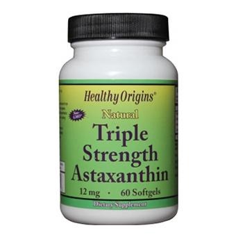 Healthy Origins Triple Strength Astaxanthin 12 mg, 60 softgels
