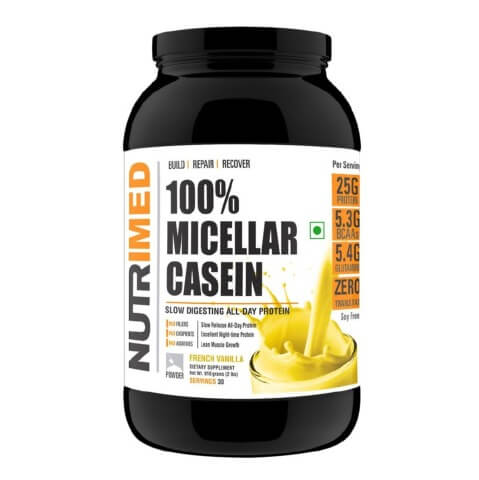 Nutrimed 100% Micellar Casein,  2 lb  French Vanilla 