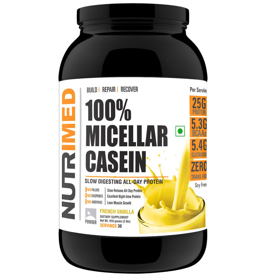 Nutrimed 100% Micellar Casein,  2 lb  French Vanilla 