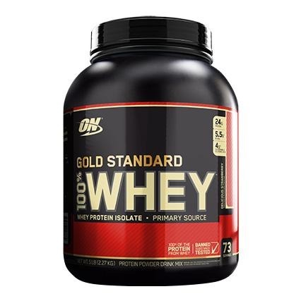 ON (Optimum Nutrition) Gold Standard 100% Whey Protein, 5 lb Delicious Strawberry ON (Optimum Nutrition) Gold Standard 100% Whey Protein, 5 lb Delicious Strawberry
