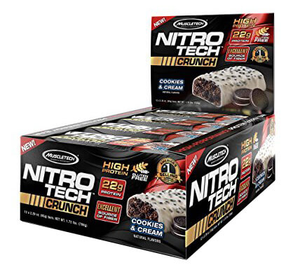 MuscleTech Nitro Tech Crunch (22g Protein),  Cookies & Cream 