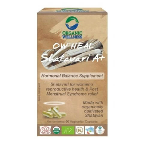 Organic Wellness OW'Heal Shatavari A Plus,  90 capsules 