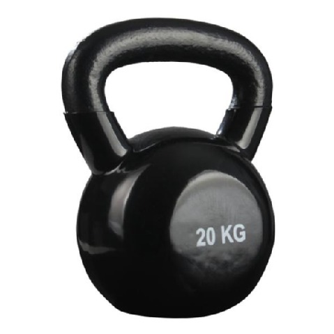 B Fit USA Vinyl Kettle Bell,  Black  20 kg 
