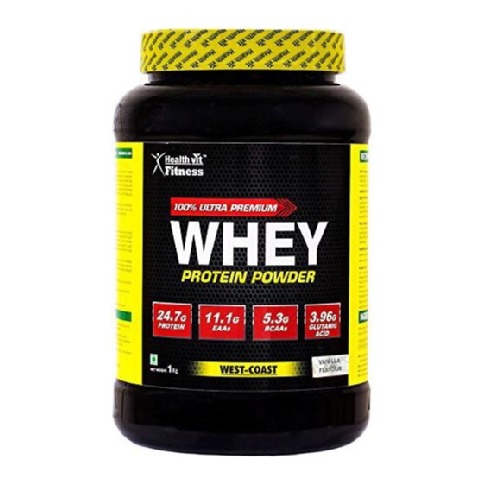 Healthvit Fitness 100% Ultra Premium Whey Protein,  2.2 lb  Vanilla 