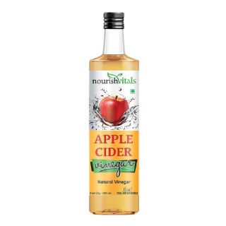 NourishVitals Apple Cider Natural Vinegar, 0.500 L Unflavoured
