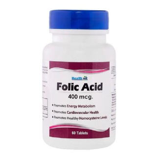 Healthvit Folic Acid (400 mcg), Unflavoured 60 tablet(s)