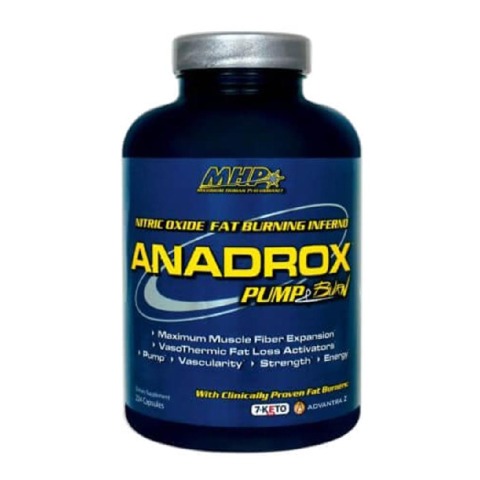 MHP Anadrox Pump & Burn, 224 capsules Unflavoured