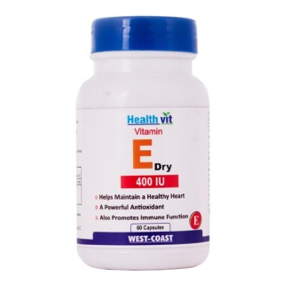 Healthvit Vitamin E Dry (400 IU), 60 capsules
