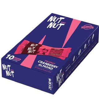NutNut The Zingy Snack Bar, 10 Piece(s)/Pack Cranberry Almond