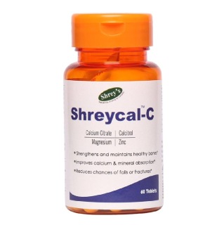 Shrey's Shreycal-C (Calcium), Unflavoured 60 tablet(s)