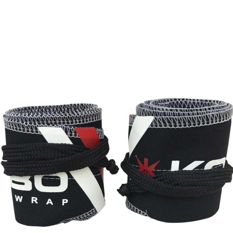 KOBO Wrist Support Strength Wraps (WTA-32),  Black  Free Size 