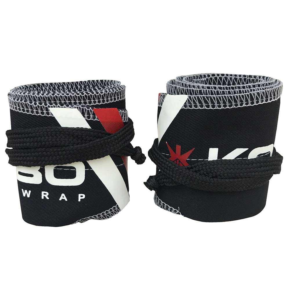 KOBO Wrist Support Strength Wraps (WTA-32),  Black  Free Size 