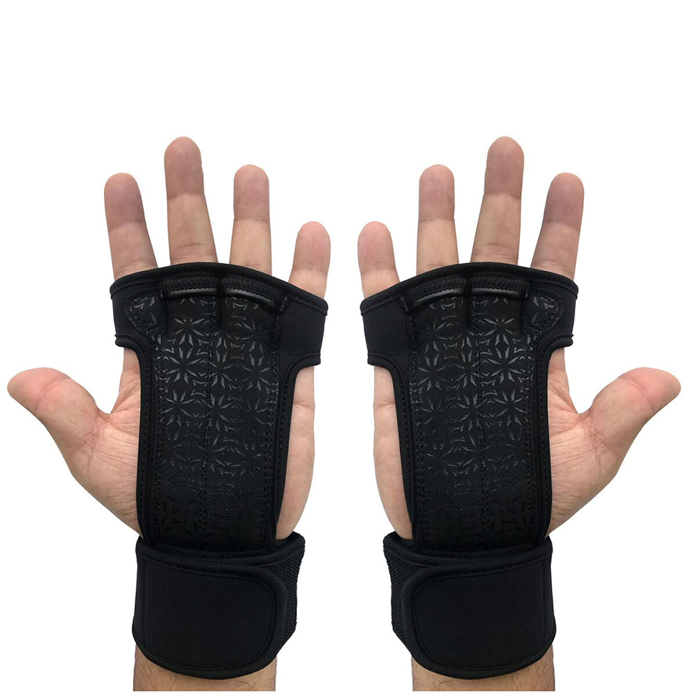 KOBO Hand Grips Gym Gloves (WTG-18),  Black  XL 