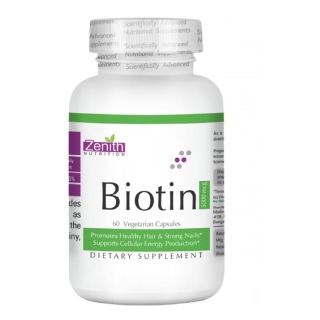 Zenith Nutrition Biotin 5000 mcg, Unflavoured 60 capsules