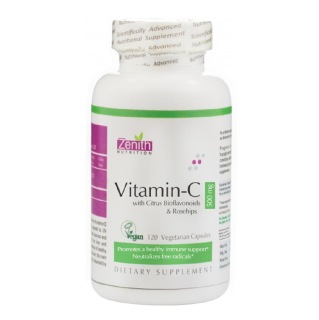 Zenith Nutrition Vitamin C (500 mg), Unflavoured 120 capsules