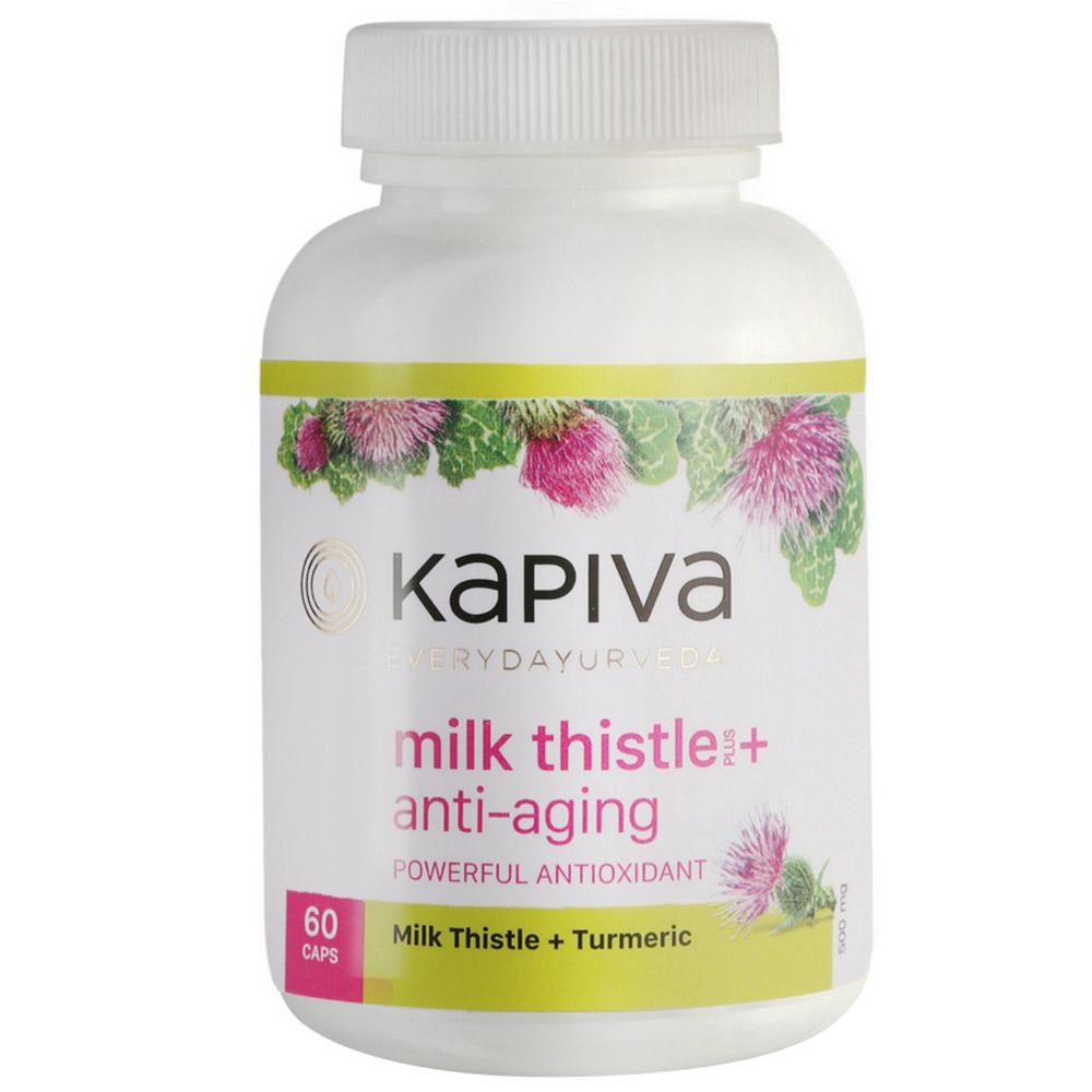 Kapiva Milk Thistle + Anti-Aging,  60 capsules 