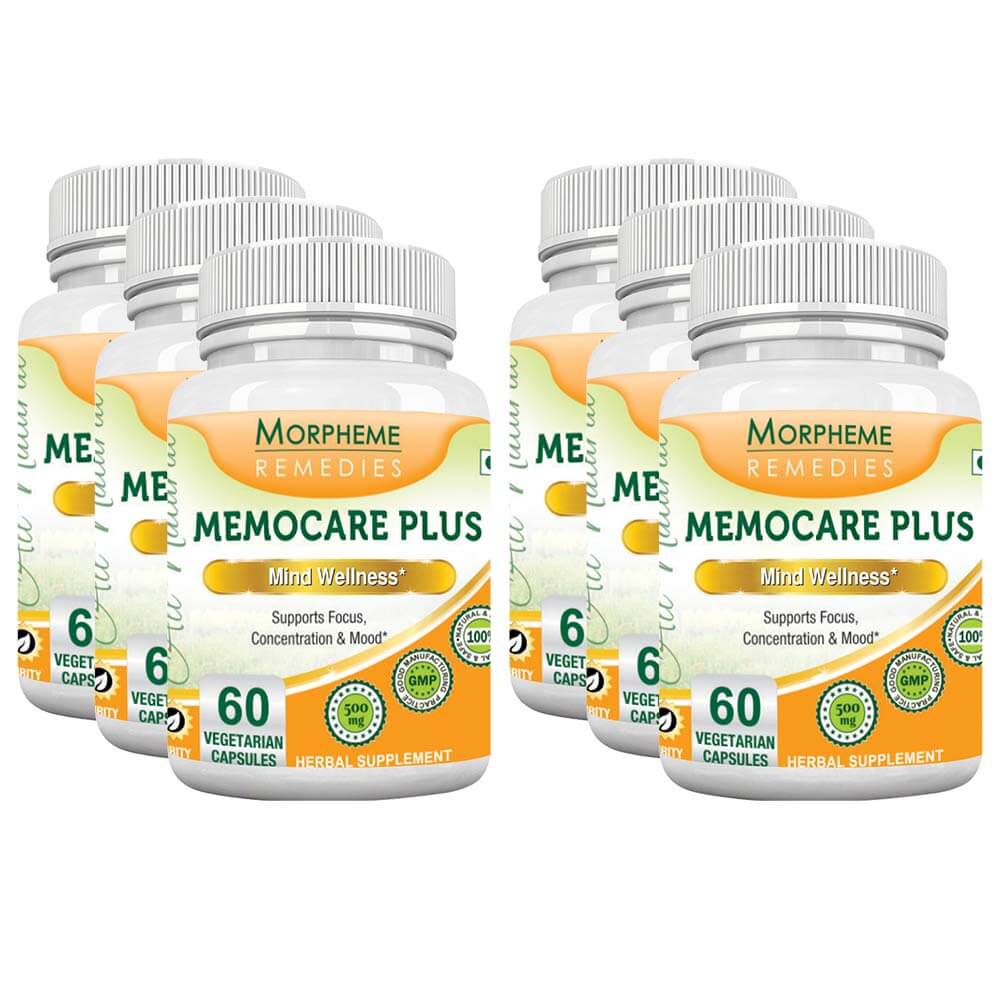 Morpheme Remedies Memocare Plus ( 500 mg),  6 Piece(s)/Pack 
