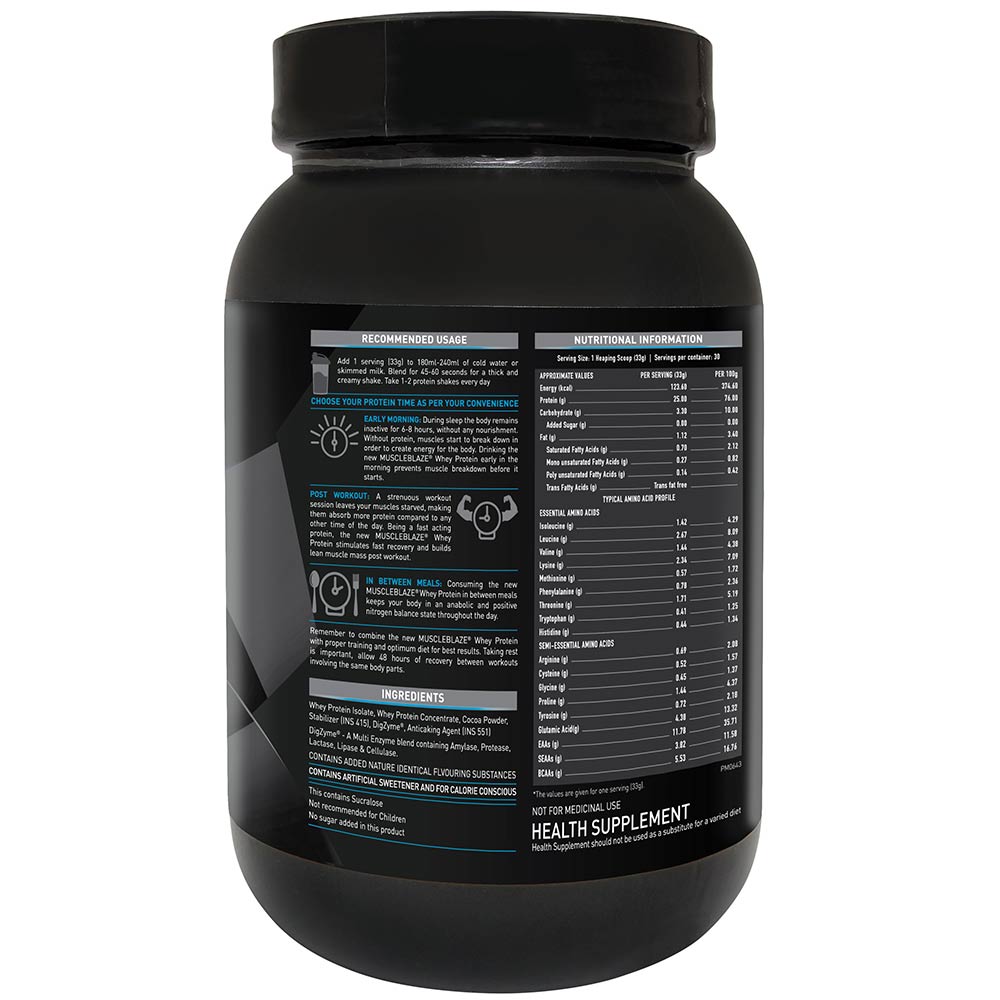 MuscleBlaze Whey Protein 2.2 lb Cookies and Cream - Pack of 2