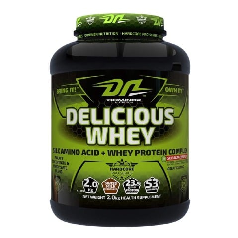 Domin8r Nutrition Delicious Whey,  4.4 lb  Swiss Milk Chocolate 