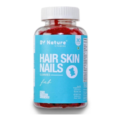 1 - By Nature Fab Hair Skin Nail,  30 gummies  Unflavoured 