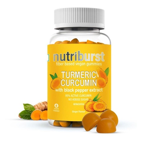 1 - Nutriburst Turmeric Curcumin,  30 gummies 