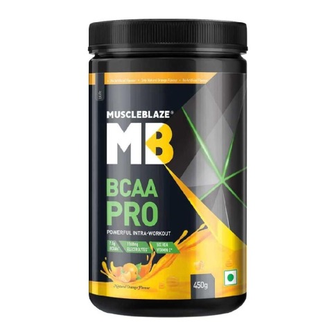 1 - MuscleBlaze BCAA Pro OP,  0.99 lb  30 Servings  Natural Orange 