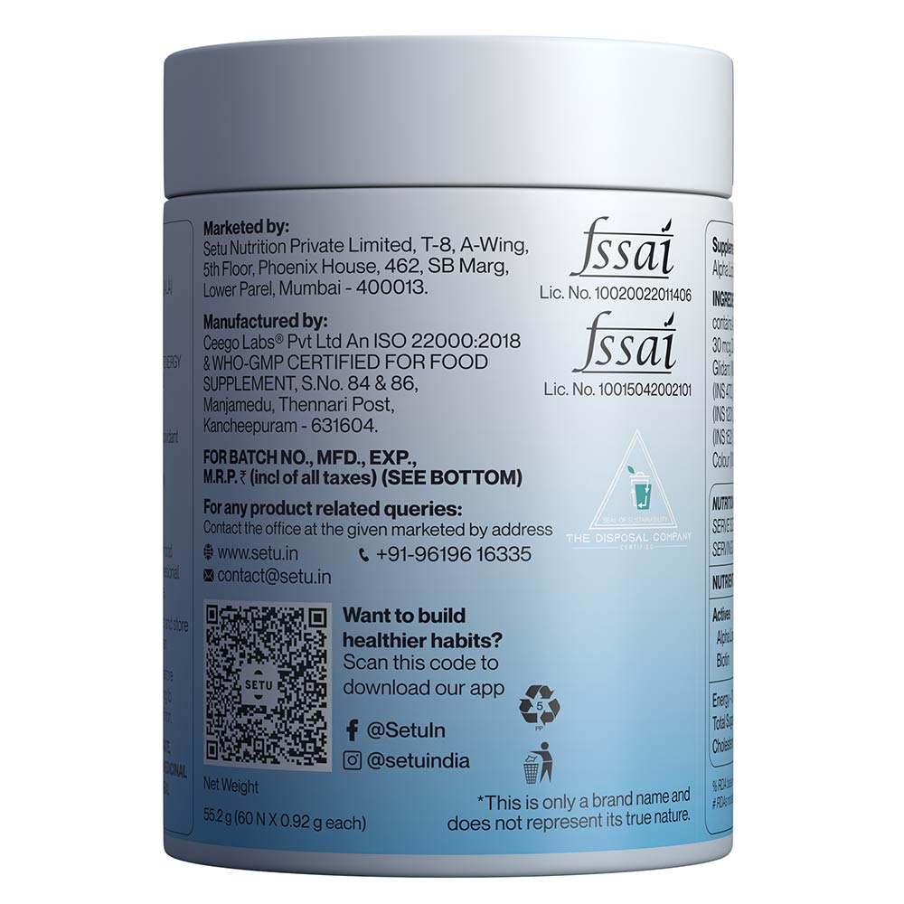 3 - Setu Alpha Lipoic Acid (Pack of 2),  60 tablet(s) 