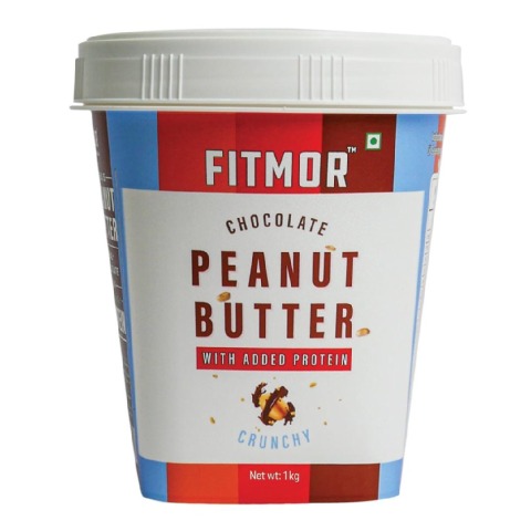 1 - Fitmor Chocolate Peanut Butter,  1 kg  Crunchy 