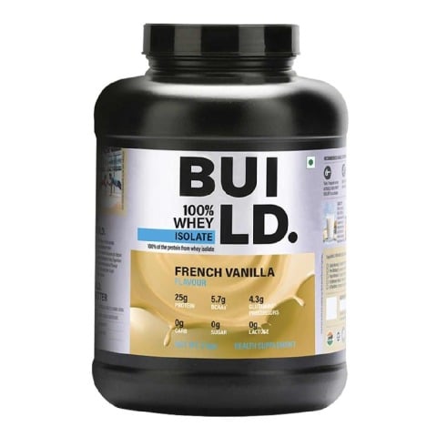 1 - Build 100% Whey Isolate,  4.4 lb  French Vanilla 